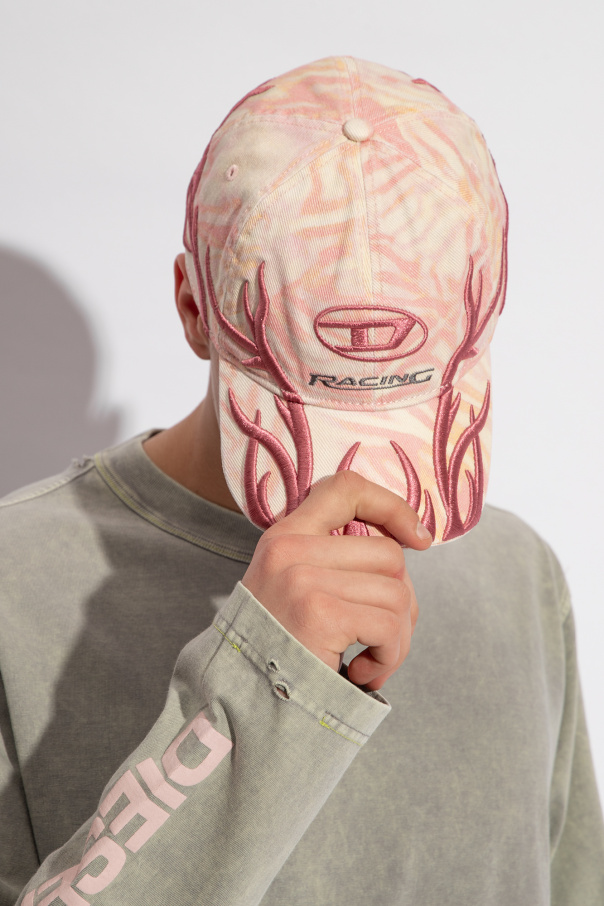 Pink 'C - AREN' baseball cap Diesel - Womens Outdoor Cap